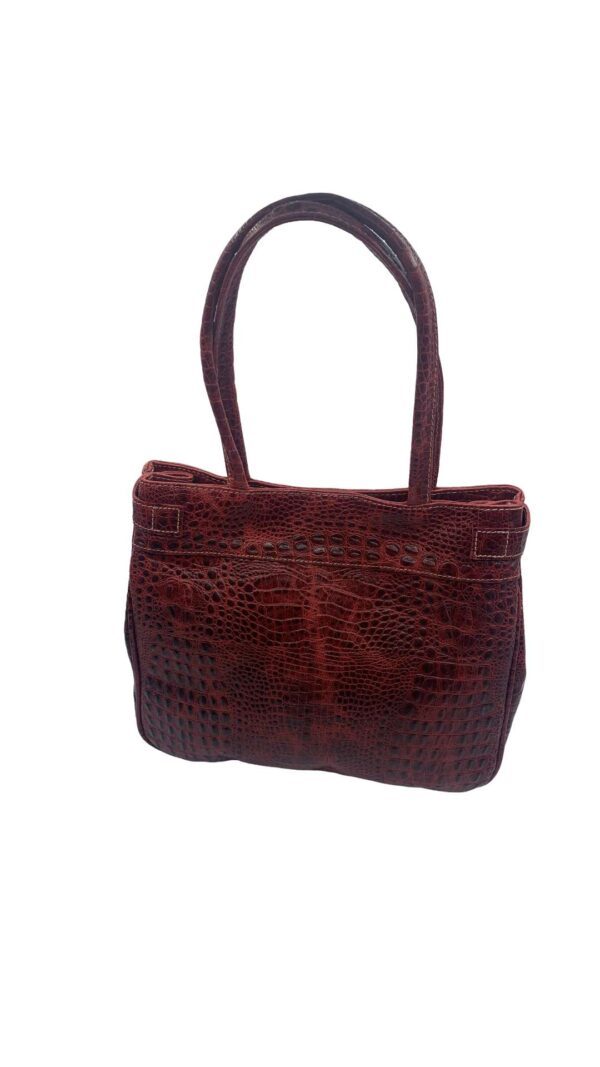 Bolso burdeos coco - Imagen 4